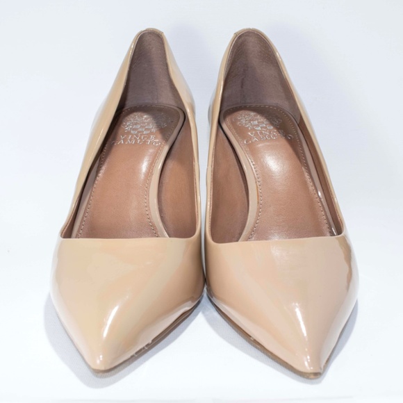 Vince Camuto Patent Leather Pointed Toe Pump Heels - Picture 3 of 8